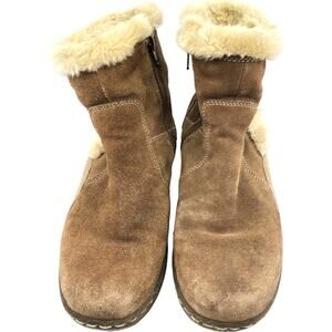 St. John's Bay Faux Fur Lined Winter Boots w Zipper Closure - Women's Size 8M